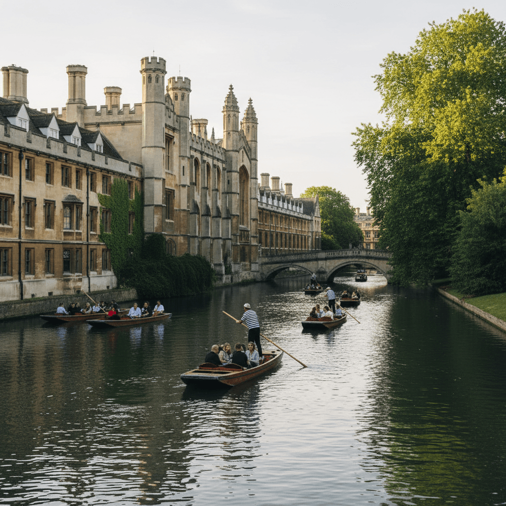 Cambridge University college architecture and grounds