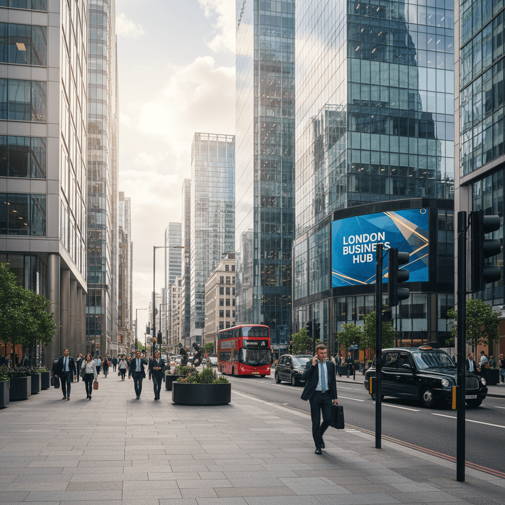 London city professional district and modern architecture